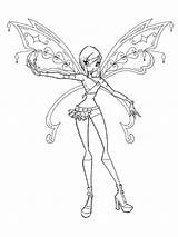 Coloring Pages Winx Tecna Club Girls sketch template