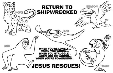 return  shipwrecked coloring pages struggling lonely