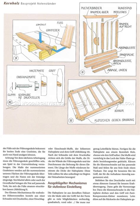 wooden  stand plans woodarchivist