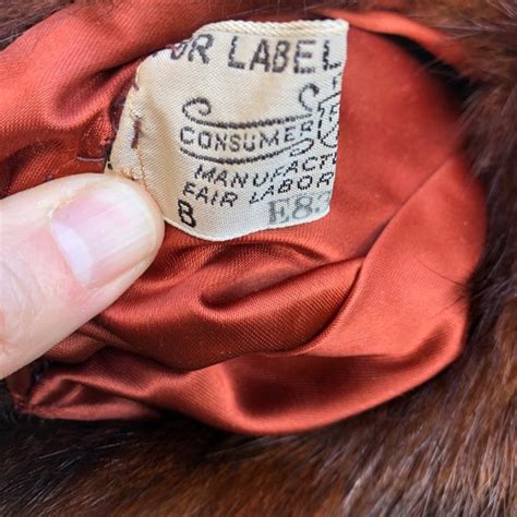 fur label authority jackets coats vintage fur label authority mink stole shawl poshmark