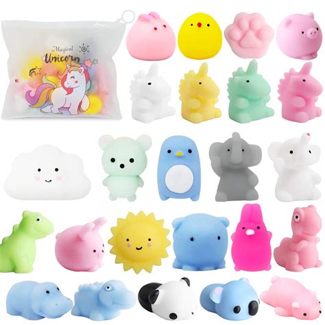 mini mochi squishies toys mochi squishy kawaii toy stress reliever toys cat panda unicorn party