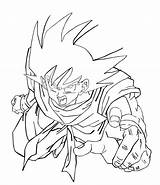 Coloring Pages Goku Print sketch template