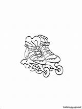 Roller Coloring Skate Skates Getcolorings sketch template