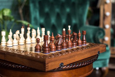personalized chess set classic hand engraved full set board