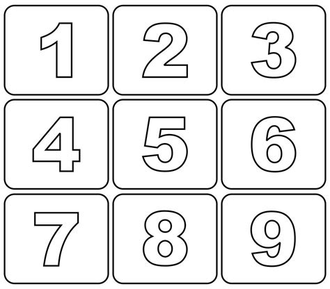 printable numbers      printable number chart   images