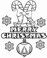 Merry Christmas Coloring Print sketch template