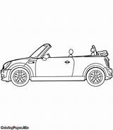 Cabriolet sketch template