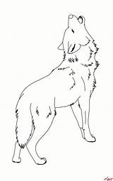 Lineart Howling sketch template
