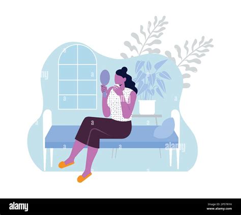woman daily routine stock vector image art alamy
