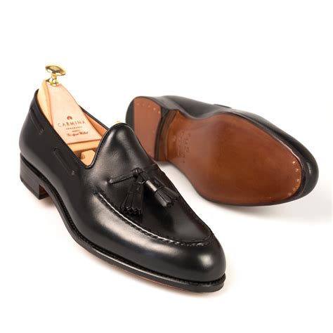 black calf dress loafers carmina shoemaker