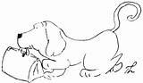 Thurber Dogs James sketch template