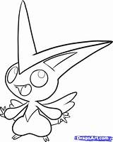 Victini Pokemon Coloring Step Draw Pages Easy Drawing Moon Sun Uncolored Characters Anime Happy Legendary Dragoart Printable Getdrawings Drawings Getcolorings sketch template