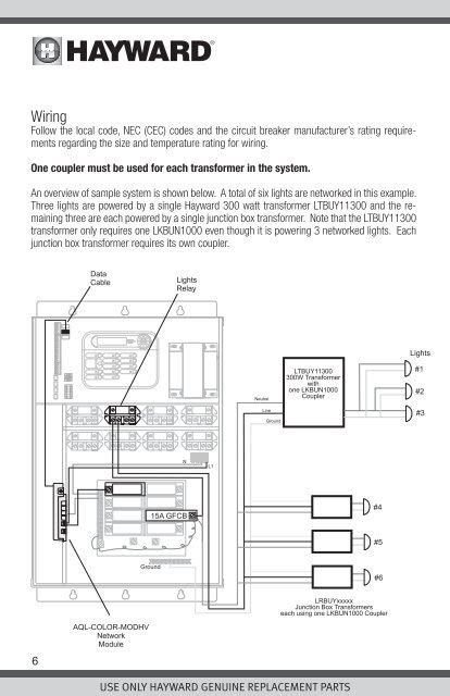 pool light junction box wiring diagram wiring diagram