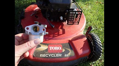toro recycler lawn mower model  diy carburetor repair  running correctly nov