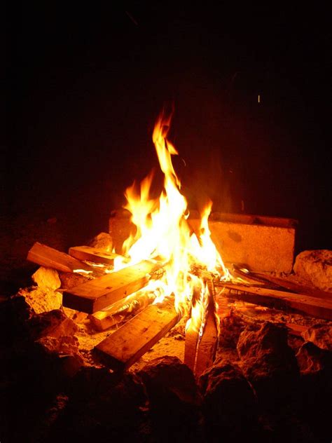 making  campfire