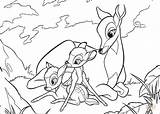 Bambi Coloring Pages Faline Mom Plays His Drawing Printable sketch template