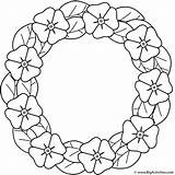 Coloring Poppy Remembrance Wreath Poppies Printable Sheets Activity Bigactivities Flower Great Do sketch template