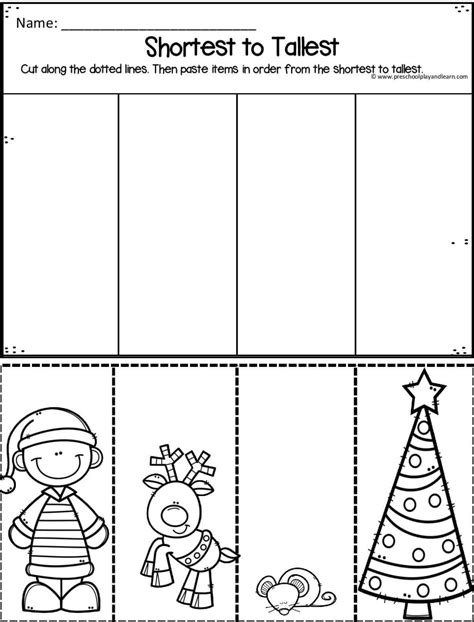 printable christmas worksheets  preschool