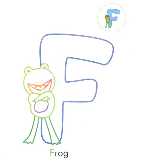 alphabet letter  frog coloring page  preschool preschool crafts