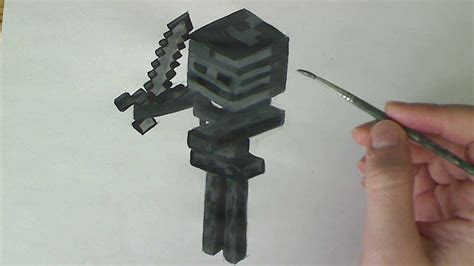 drawpaint wither skeleton minecraft youtube
