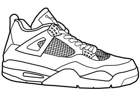 coloring pages shoes kd printable sheets getcolorings sh sketch