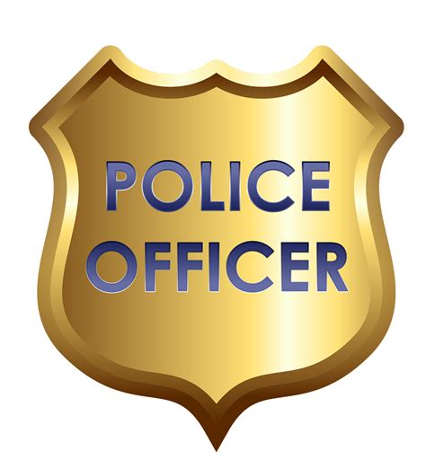 printable police badge template clipart