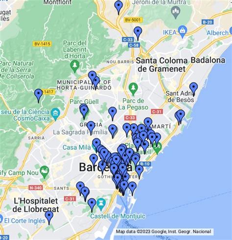 barcelona google  maps