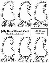 Jelly Bean Coloring Printable Pages Wreath Cave City Beans School Template Clipart Craft Kids Church Clip House Belly Library Popular sketch template