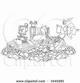 Clutter Clipart Cartoon Outline Office Businessman Royalty Rf Shoveling Through His Business Illustrations Toonaday Shov Clipartof Clip sketch template