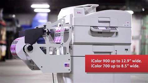 icolor  color digital label printer youtube