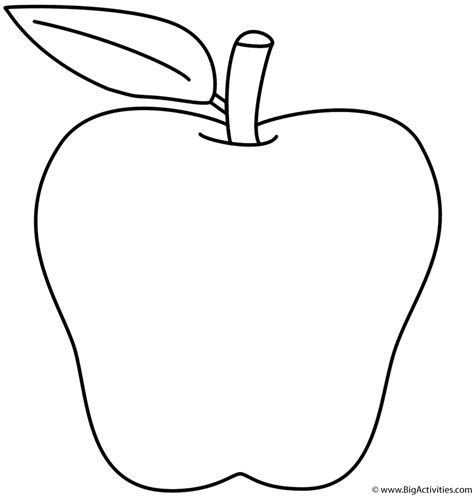 apple coloring page   school