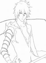 Ichigo Coloring Pages Anime Drawing Old Bleach Sora Deviantart Manga Lineart Popular Sheets sketch template