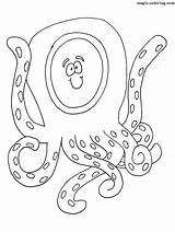 Coloring Octopus Mewarnai Huruf Buchstaben Alfabeto Abjad Belajar Mixte Colorat Lettere Fise Copii Pentru Scuola Boyama Misto Furret Alfabe Maestrasabry sketch template