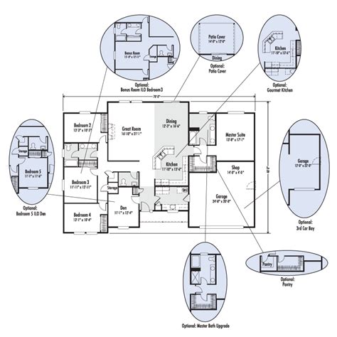 madison custom home floor plan adair homes