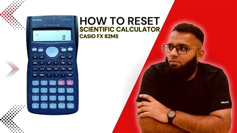 reset calculator casio fx ms atmunawermalani youtube