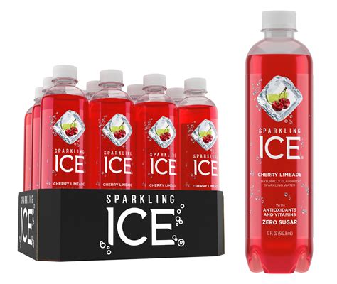 sparkling ice naturally flavored sparkling water cherry limeade  fl oz pack