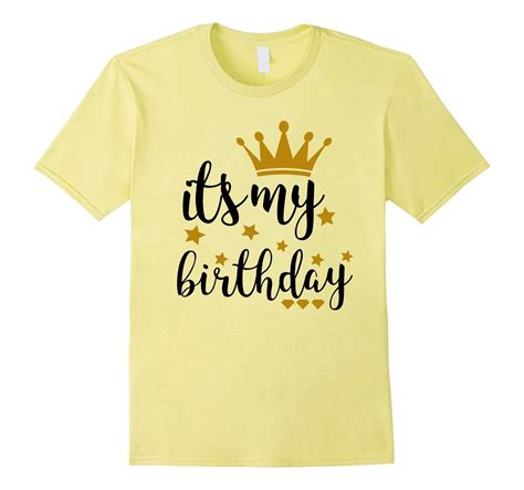 It’s My Birthday Shirt For Women Teens Girls Black And Gold Fl