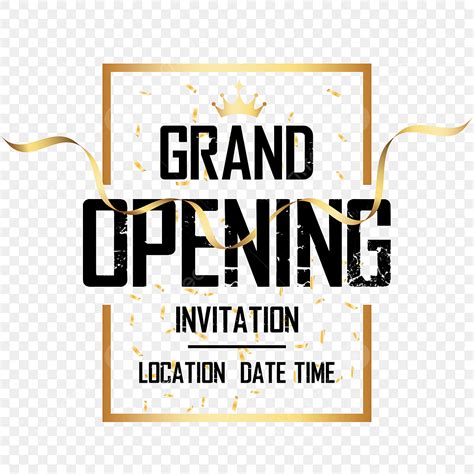 grand opening invitation vector hd images grand opening invitation shop open grand open png
