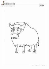 Coloring Yak Pages Comments Library Clipart Sketch Coloringhome sketch template