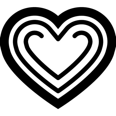 heart shaped thick outline variant vector svg icon svg repo