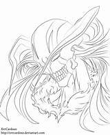 Ichigo Vasto Lorde Lineart Bleach Deviantart sketch template