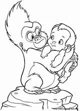 Tarzan Coloring Pages Disney Dessin Printables Activities Sheets Skgaleana Kids sketch template