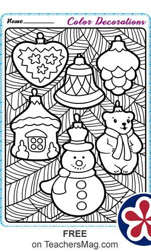 christmas coloring page preschool worksheets  printable