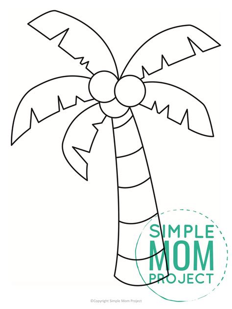 printable palm tree template simple mom project