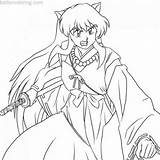 Inuyasha Lineart Sesshomaru Posted sketch template