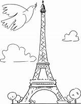 Paris Coloring Pages Getcolorings Monuments sketch template