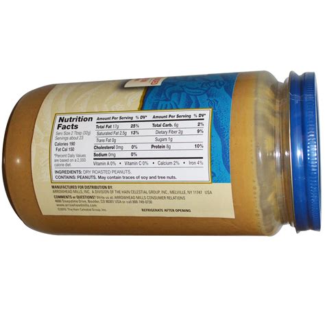 arrowhead mills creamy peanut butter  oz   iherb