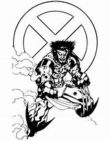 Wolverine Xmen Superheld Colorpages Erste sketch template