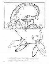 Ness Loch Elasmosaurus Sheets sketch template