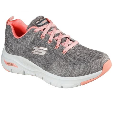 skechers arch fit comfy wave womens wide fit trainers women  charles clinkard uk